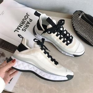 Autumn Women Platform Sneakers Ladies Brand Shoes Girls Thick Bottom Sport Sneakers Genuine Leather Chunky Sneakers Trainers