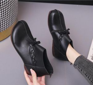 Fashion women's boots 2021 spring and autumn new comfortable black short boots casual soft sole women's shoes ankle boot