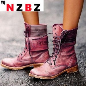 2022 Ladies Warm Shoes Genuine Leather Snow Boots Woman Winter Boots Winter Women's Shoes Mid Calf Ladies Platform Booties