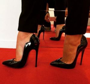 2022 HOT Women Shoes Red High Heels Bottoms Sexy Pointed Toe Thin Heel 8cm 10cm 12cm Pumps with Logo Dust Bags Wedding Shoes 44
