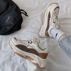 Chunky Sneakers Women's Shoes Spring 2021 Fashion Women Casual Shoes Woman Tennis Female Platform Sneakers Woman Wedges Baske