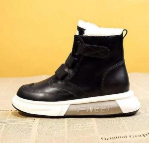 Snow boots women 2021 new winter fashion black short boots plus velvet thick women's boots warm cotton shoes