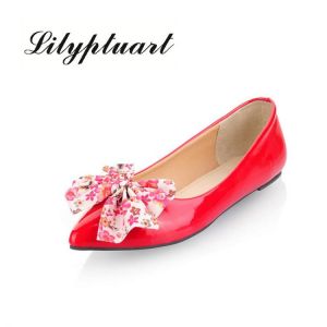 2020 spring and autumn bow shoes women flat pointed pointed shallow mouth women's shoes patent leather ballet flat shoes wome