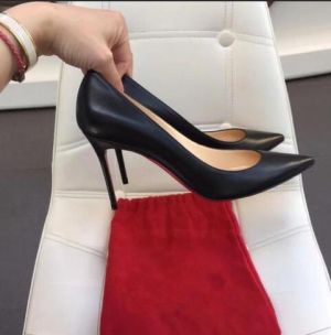 2021 Spring Brand Pumps 12cm Women High Heel Shoes Sole Red Heel Shoes 10cm 8cm Shallow Wedding Shoes with Dust Bag 44