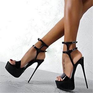 2021 New Summer Sexy Women High Heels Sandals 16cm Fashion Stripper Shoes Party Pumps Shoes Women Platform Sandals