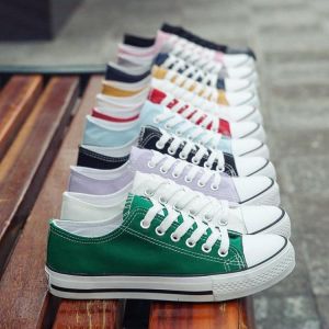 Shoes Sneakers Ladies Lace-up Casual Shoes Breathable Walking Canvas Shoes New Style Women Vulcanized Solid Spring Autumn