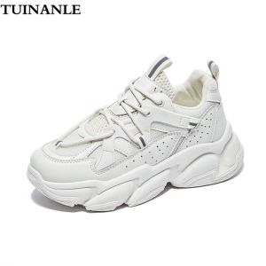 TUINANLE Women Chunky Sneakers Running Shoes Fashion New Female Black White Platform Thick Sole Casual Woman Vulcanize Shoes