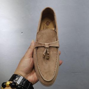 High Quality LP 2021 autumn sheepskin beanie shoes women's all-match soft sole comfortable non-grinding leather suede loafers