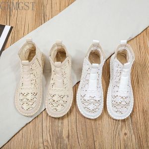 HOT 2021 New Women's Breathable Mesh Summer Shoes Lace Walking Shallow New Solid Non Slip Casual Shoes 35-40