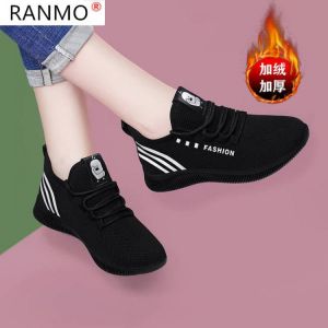 2020 Winter New Women Casual Shoes Breathable Mesh Platform Sneakers Women New Fashion Mesh Sneakers Shoes Woman Tenis Feminino