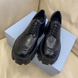 Luxury Women's Shoes Genuine Leather Home Platform Small Leather Shoes Women's Patent Leather Gear Platform Shoes Britis