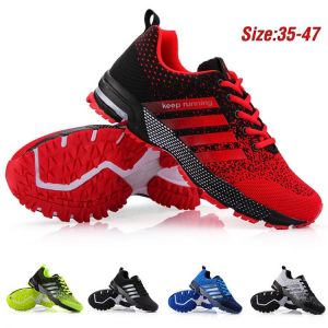 2021 Men Running Shoes Breathable Outdoor Sports Shoes Lightweight Sneakers for Women Walking Shoes Athletic Training Footwear