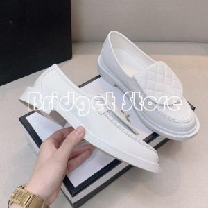 Fashion Luxury Loafers Shoes  Brand Turned-over Edge Shallow Mouth Casual Flat Shoes Female Genuine Leather Single Shoes BR079