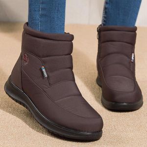 Women Boots 2021 New Winter Shoes For Women Snow Boots Low Heels Botas Mujer Keep Warm Waterproof Ankle Boots Winter Botte Femme