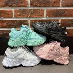 Women's Chunky Sneakers Thick Bottom Platform Vulcanize Shoes Fashion Breathable Casual Running Shoe for Woman Female Canvas
