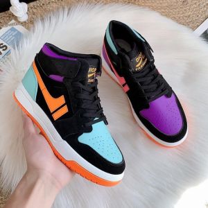 Women Fashion Thick Bottom Shoes High-Top Flats Platform Girls Breathable Antislip Sneakers Zapatos De Mujer Tenis Zapatillas