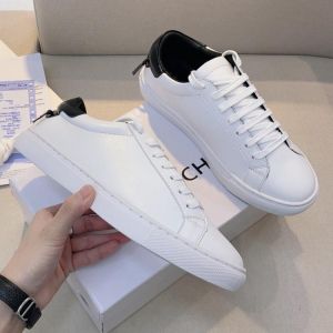 EU 35~44 Fashion Couple French Brand Flats Shoes Women Lace Up White Shoes Leather Sneakers Classic Male Leisure Original Shoes