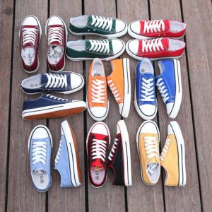 2021 Spring Autumn New Style Women Vulcanized Solid Shoes Sneakers Ladies Lace-up Casual Shoes Breathable Walking Canvas Shoes