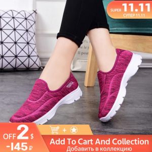 Women's Shoes Cloth Shoes Soft Soles Walking Elderly Leisure Sports Shoes Women Flexible Mother Shoes Breathable Sneakers Wom