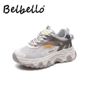 Belbello  Autumn new style  hot sell Comfortable  breathable Daddy shoes Versatile Feamale Students Sneakers  casual shoes