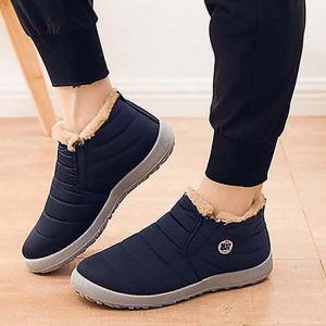 Women's Casual Shoes 2021 Winter Woman Sneakers Warm Snow Fur Shoes Women Waterproof Snow Platform Shoes Chunky Female Sneake