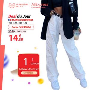 Weekeep Fashion Streetwear Women Jeans Pocket High Waist Jeans Korean Casual Straight Harajuku Denim Pants Baggy New Cargo Pants