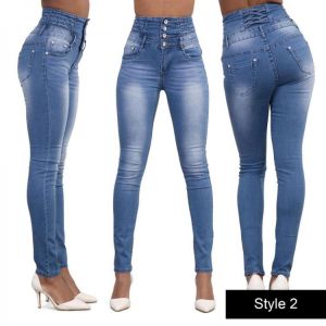 2020 Hot Sale Woman High Waist Jeans Slim Fit Sexy Skinny Hips Jeans Women Autumn Winter Pants High Quality Female Clothing
