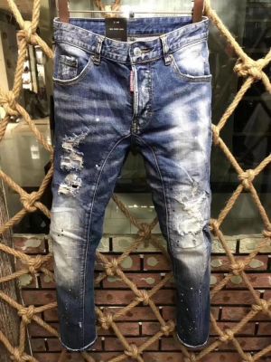 European NEW Italian brand jeans famous designer ripped pants jeans A180