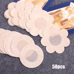 50pcs Women's Invisible Breast Lift Tape Overlays on Bra Nipple Stickers Chest Stickers Adhesivo Bra Nipple Covers Accessorie