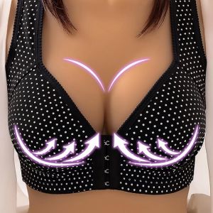 Seamless Sexy Bra For Women Fashion Push Up Bras Wire Free Lingerie Full Cup Bralette Cotton Underwear Brassiere Front Closure