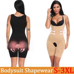 SURE YOU LIKE Women Full Body Shapewear Slimming Butt Lifter Bodysuit Open Crotch Corset High Waist Trainer Body Shapewear