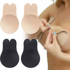 Silicone Push Up Bra Self Adhesive Strapless Invisible Bra for Wedding dress Reusable Sticky Breast Lift Up Bras Nipple  Pads