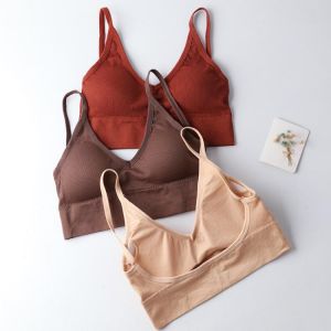 Women Tube Top Female Crop Top Push Up Bra Active Bra Sexy Lingerie Fitness Seamless Underwear Bandeau Top Tank Sport Brassiere