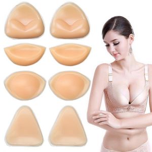 1pair Silicone Bra Pads Push Up Pad for Brassier Chest Enhancers Bra Insert Pads Sexy Bikini Padding Breast Patch Pads