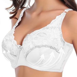 C D Cup Big Size Women Bra push up bra Lace Hollow Out Soutien Gorge Underwear Sexy Ultrathin Transparent Brassiere Bra 100D