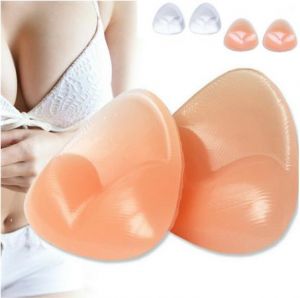 Sexy Bikini Push Up Padded Swimsuit Bikini Bust Thicker Breathable Sponge Bra Pad Invisible Paste Padding Silicone Swimwear
