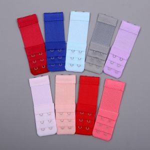 1PC 2 Hooks Bra Extender For Women's Elastic Bra Extension Strap Hook Clip Expander Adjustable Belt Buckle Underwear 13 Color