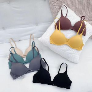 Seamless Bra No Wire Push Up Women Underwear Girls Sexy Bras Thin Breathable Adjusted Simple Wirefree Bra