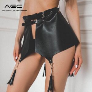 CEA New Sexy Leather Harness Women Garter Belt Erotic Lingerie Body Bondage Bdsm Gothic Waistband Straps Accessories Sex Toy