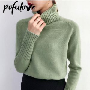 Women's Sweater Turtleneck Trending Sweater 2021 New Fashion Top Autumn and Winter Korean Pullover Women's Pullover Knit