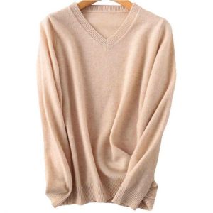 100% Merino Wool Women Sweater V-Neck Jumper Women 2021 Autumn Winter Warm Soft knitted Pullover Femme Cashmere Sweater Women