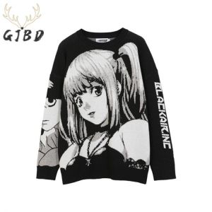 Streetwear Harajuku Winter Clothes Women Sweaters Y2K Oversized Long Sleeve Tops Gothic Fashion Baggy Pullover Knitted Sweaters