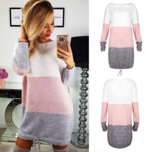 Oversized Women's Sweater Autumn Winter Long Sleeve Knit Cardigan Jumper Tops Loose Casual Sweater Dress Pullover Tops