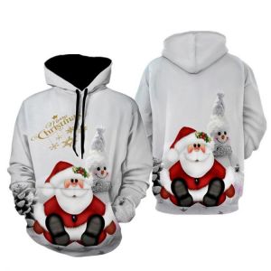 2021 new autumn and winter Christmas 3D printing ultra-Dalian hoodie unisex men and women funny and ugly Christmas sweater