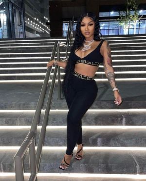 Ethika 2020 Summer Hip Pop High Street 2-Pieces print Slim Set Women O-Neck Sleeveless Tacksuit Sexy Ladies 2 Pieces Full Pants