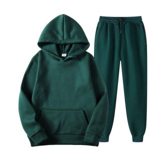 Autumn Winter jogging Women tracksuit thick fleece 100% cotton suit 2 pieces sets hoodies sweatshirt and pants suits plus size