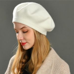 Winter Vogue Beret Hat For Women Flat CaFemale Knitted Cashmere Wool Hat Cap Autumn Lady New Cashmere Women Caps Women Berets