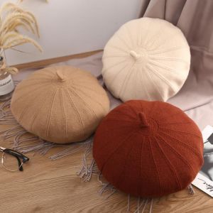 MAXSITI U  Soft wool mixed Beret women's elastic retro painter hat warm knit hat in autumn and winter