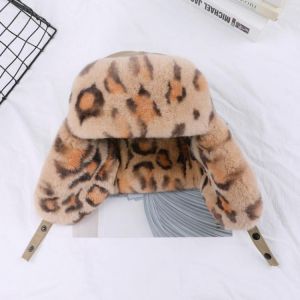 SUPPEV&STTDIO 100% Real Fur Hat for Women Natural Rex Rabbit Fur Russian Ushanka Hats Winter Thick Warm Ears Fashion Bomber Ca