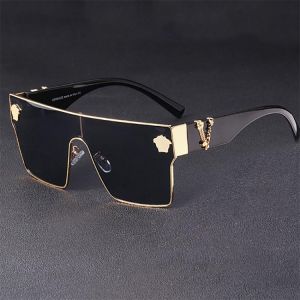 TANSEN Oversized Ladies Sun glasses Black Fashion One-Piece Sunglasses Big Frame Luxury Brand Designer Retro Glasses Unisex
